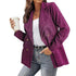 Fall winter jacket solid color blazer
